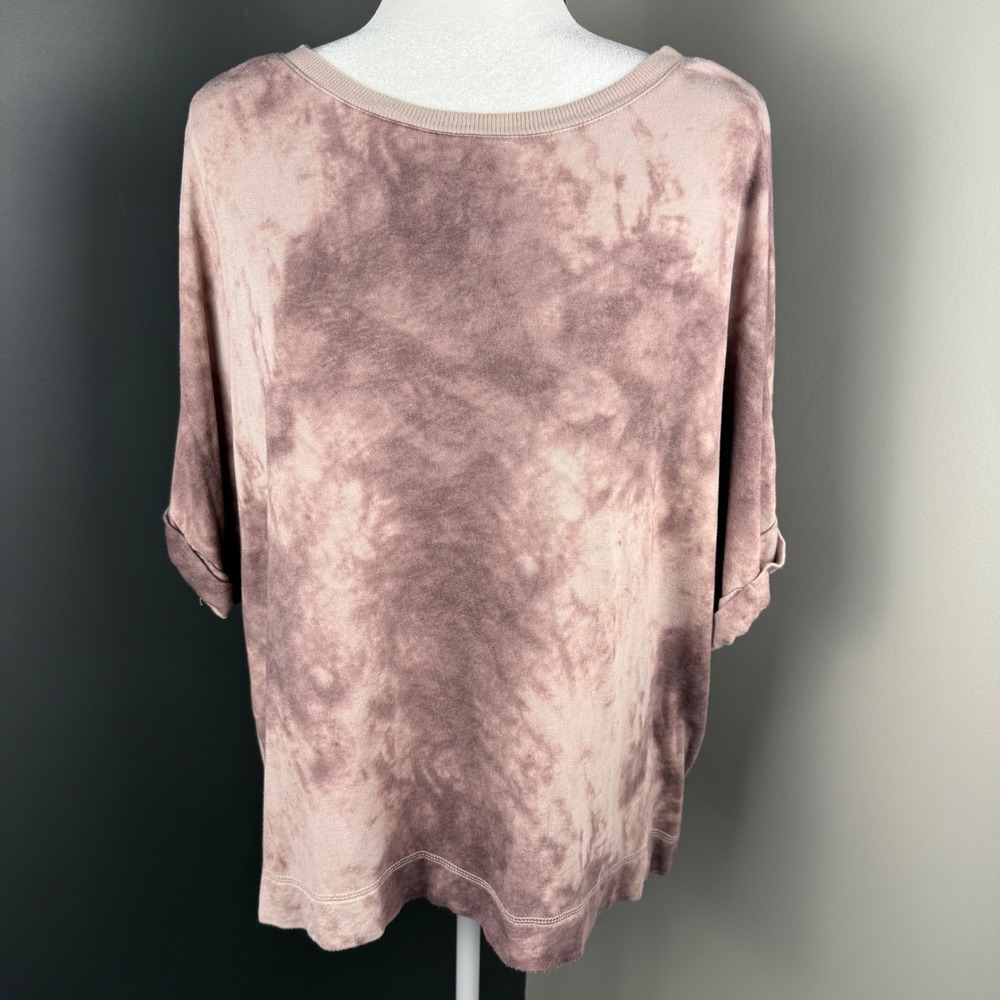 Rachel Zoe Tie Dye Dolman Sleeve‎ Pullover Sweatshirt Top Womens L